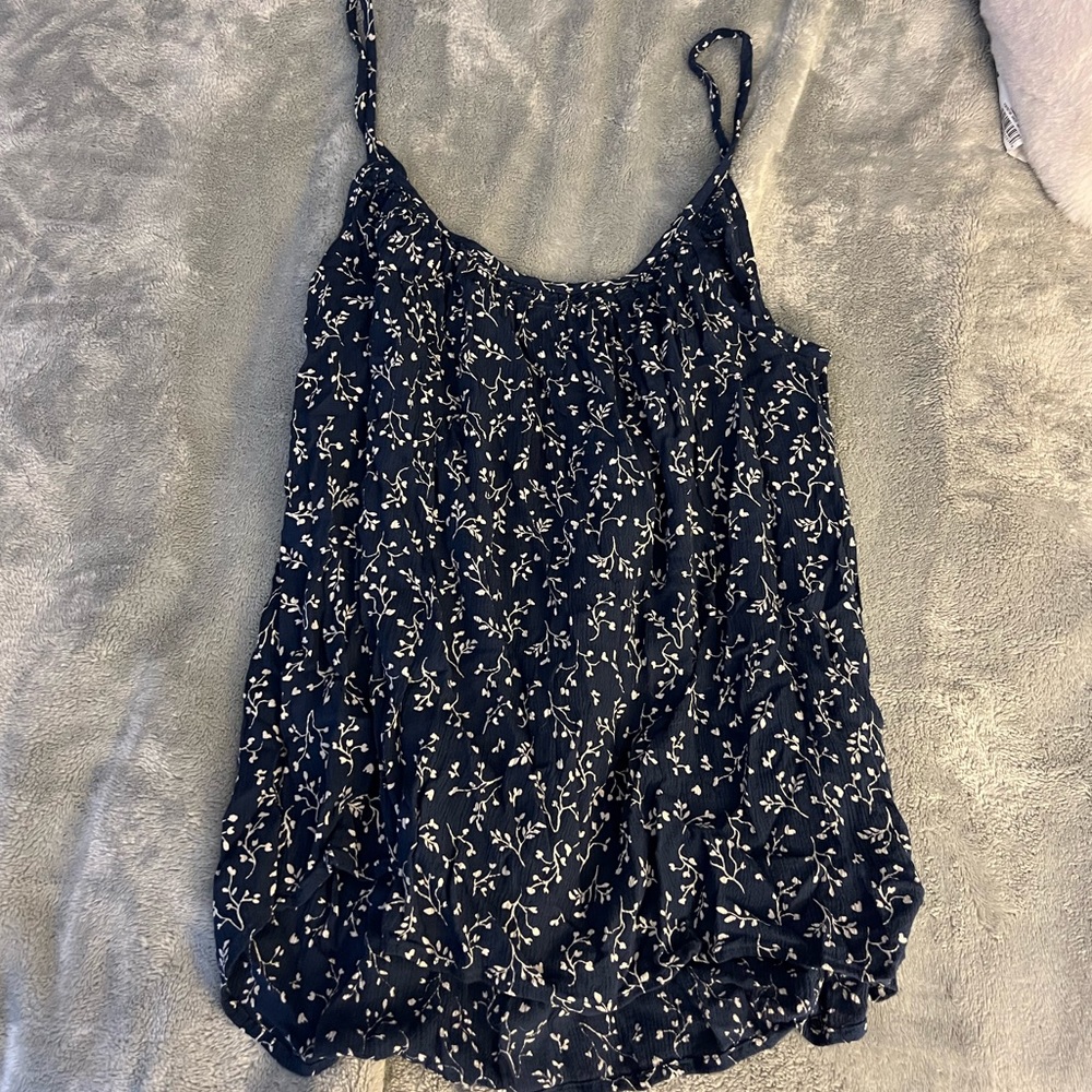 Blue floral cami